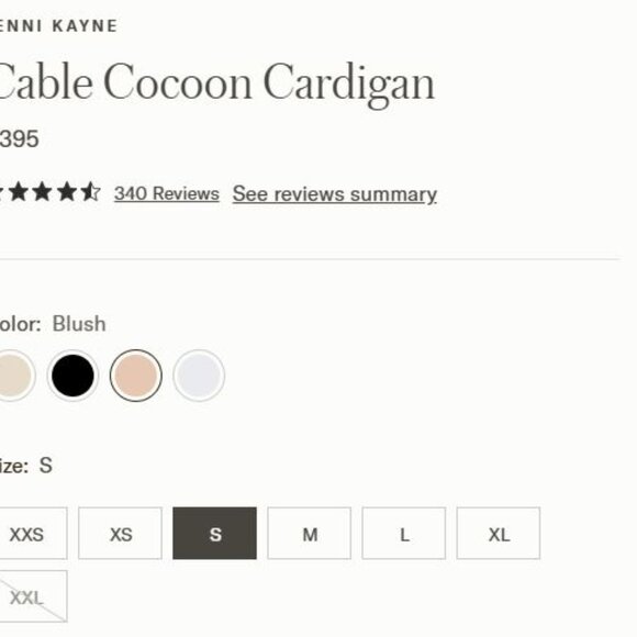 Jenni Kayne Blush Cable Cocoon Cardigan - Picture 4 of 5